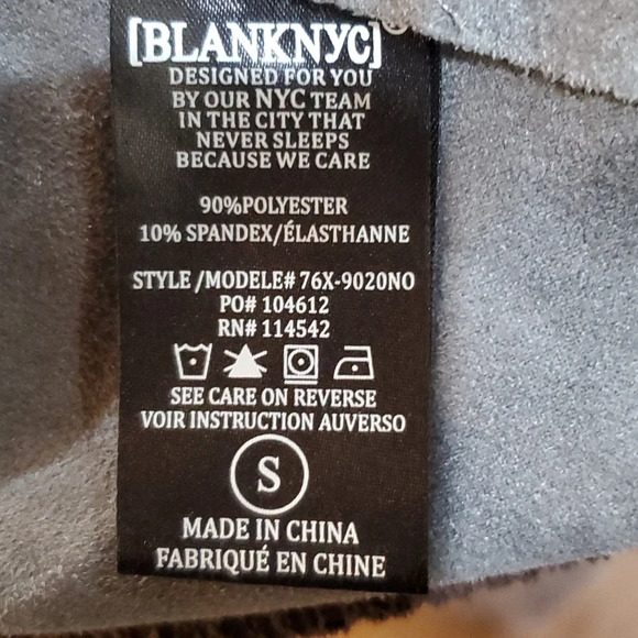 Blank NYC silver grey stretch sueded cowl neck moto jacket - Picture 7 of 7